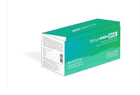 BriyoMin B12 - Biactive Vitamin B12 500 mcg (as Methylcobalamin), with ...