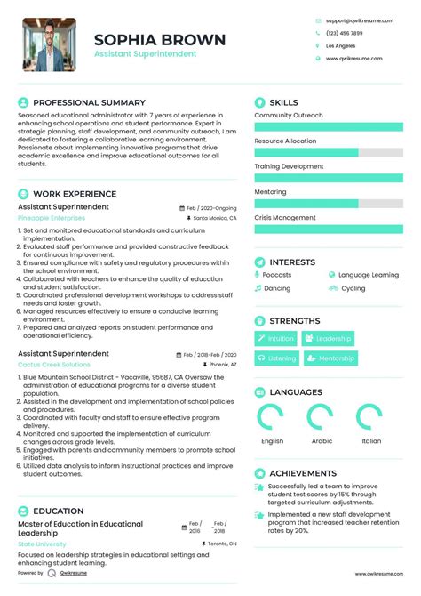 10+ Assistant Superintendent Resume Samples & Templates for 2025