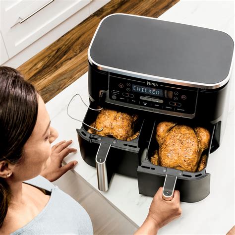 Customer Reviews: Ninja Foodi 6-in-1 10-qt. XL 2-Basket Air Fryer with ...