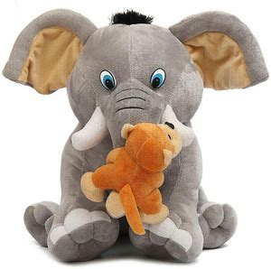 DearJoy Elephant with Monkey - 30 cm - Elephant with Monkey . Buy ...