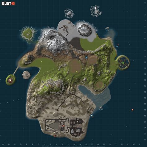 Image result for Rust Island Maps 1 Grid