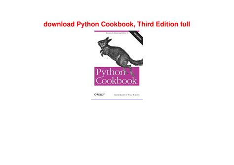 Python Cookbook 的图像结果