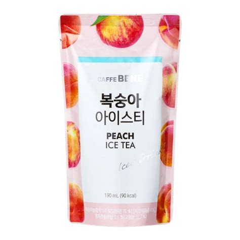 Caffebene Peach Ice Tea Pouch Drink 카페베네 복숭아 아이스티 | Oriental Mart