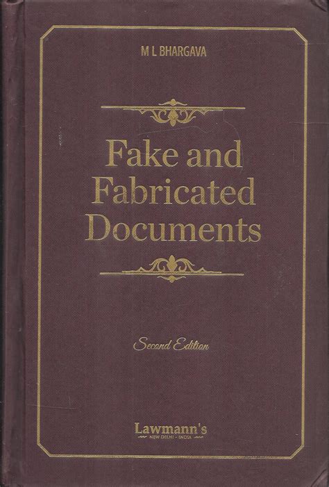Fake And Fabricated Documents