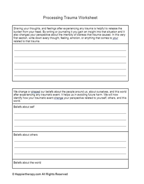 Image result for Trauma Processing Examples