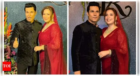 Newlyweds Randeep Hooda and Lin Laishram emanate grace as they make a ...