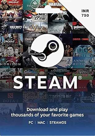 INR 750 Steam Wallet Code (Code Only - Smart Delivery) [video game ...