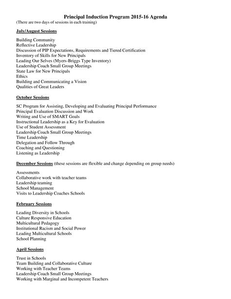 Image result for Induction Program Template