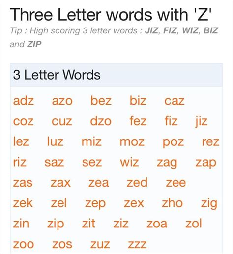 5 Letter Words Ending In Z - Printable Calendars AT A GLANCE