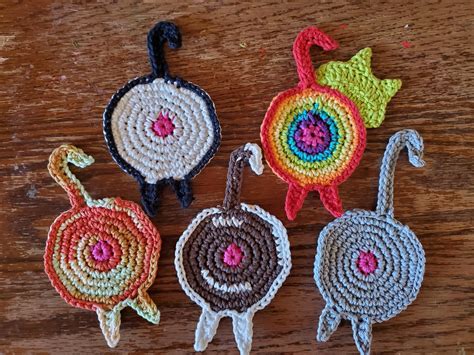 Why yes, I have been crocheting cat butthole coasters this week, why do ...