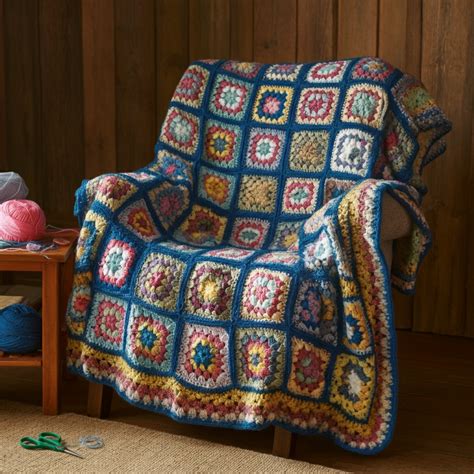 Image result for Granny Square Blanket Pattern
