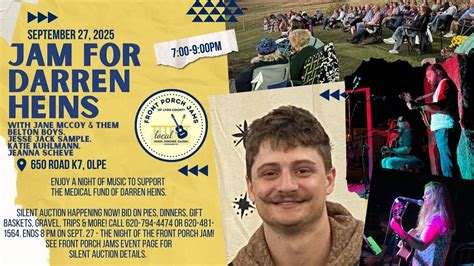 Jam for Darren Heins: Jane McCoy & Them Belton Boys, Jesse Sample ...