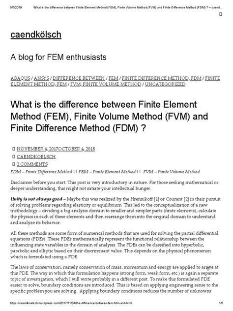 Image result for Difference Between Finite-Element Method and Finite Difference Method