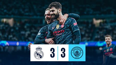 Real Madrid 3-3 City: Highlights