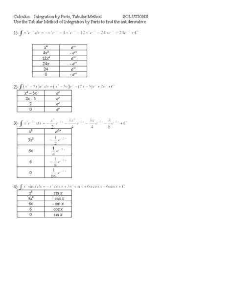 Image result for Tabular Method Calculus