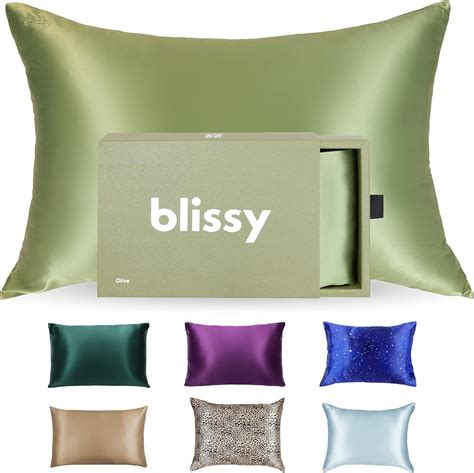 Blissy Silk Pillowcase - 100% Pure Mulberry Silk - 22 Momme 6A High ...