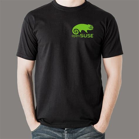 OpenSUSE Linux Enthusiast T-Shirt - Freedom to Code - TEEZ.in