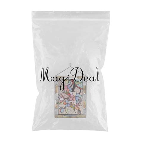 ⚡️Buy Maxbell Maxbell Stained Glass Rectangle Window Panel Suncatcher ...