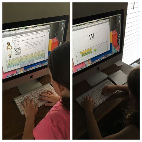 Keyboarding without Tears; girls are doing 2nd and 5th grade level ...