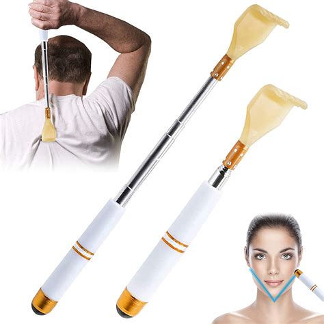 Alexvyan Pack of 2 Extendable Magnet Itching Stick Back Massager Back ...