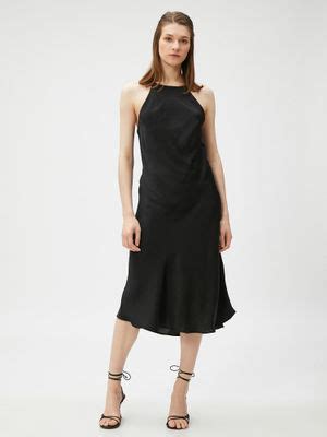 Buy Koton Women Black Solid Plain Normal Dress Online
