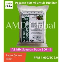 Jual NUTRISI HIDROPONIK AB MIX DAUN - Kab. Cilacap - Hidroponik Store ...