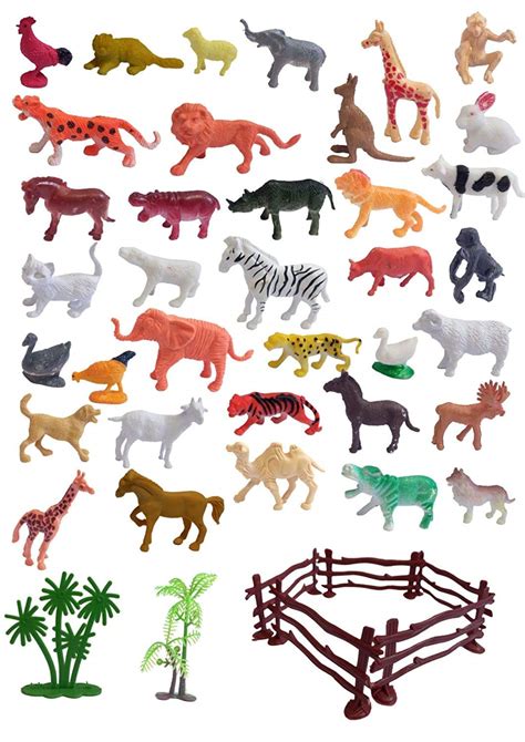 Buy Anvi Mini World Animal Set(12 Pcs) ,Wildlife Model Children Puzzle ...
