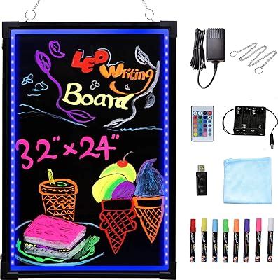 Voilamart LED Message Writing Board, 32 x 24 India | Ubuy