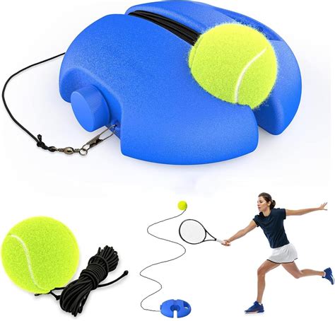Buy Plastic Tennis Trainer Rebound Ball with String, Solo Tennis Set ...
