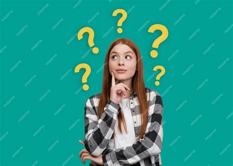 Premium Photo | Medium shot woman posing with question marks