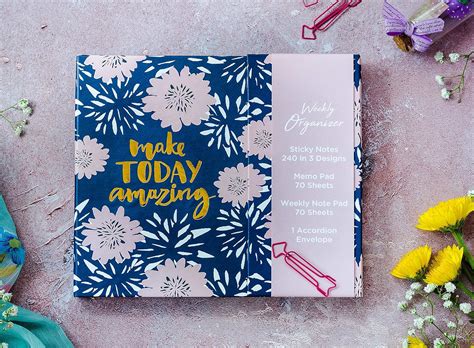 Paper Panda - Make Today Amazing (Pink) Weekly Organizer with 230 ...