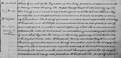 County Government to Wilhite Carpenter - Old Clerk's Office and Lot