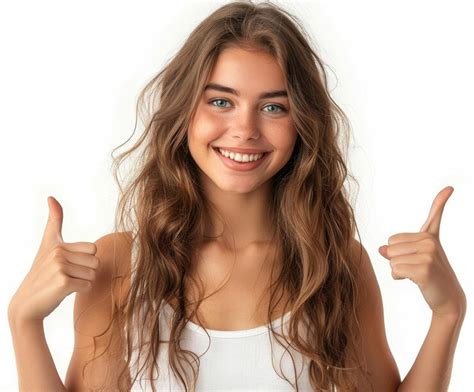 Happy italian woman pointing with smile on white background | Premium ...