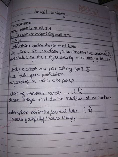 Image result for Email Writing Format