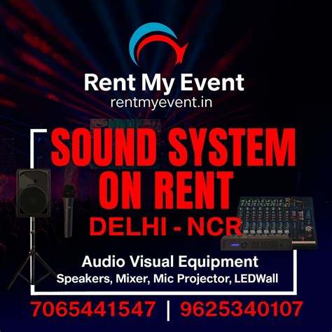 Event Equipment on Rent in Delhi NCR | LED Wall, Sound, Projector & DJ ...