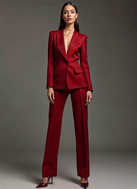 Woman in Red Pantsuit Photo on Lummi em 2025 | Looks estilosos, Looks ...