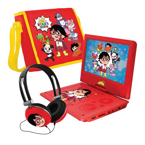 Ryan\'s World Portable DVD Player with Headphones, Carrying Case, India ...