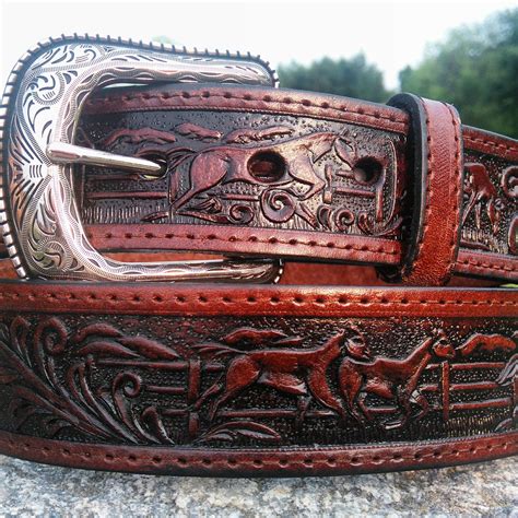 Leather Belt, Men's Belt , Western , Handmade, Cowboy, Rodeo, With ...
