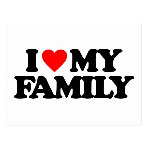 I love my family postcard – Artofit