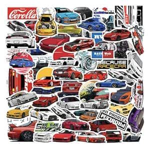 CodersParadise - Pack of 57 Cool Trendy JDM Cars Stickers for Laptop ...