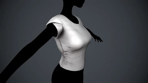 Female White T-Shirt Style 6 - FlippedNormals