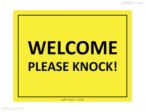 Free Printable Please Knock Before Entering Printable Sign - FREE ...