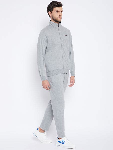 Livfree Men's Milange Tracksuit - Milange Grey (Zipper) – Neva Clothing ...