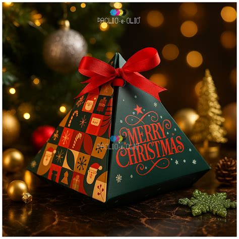 Christmas Pyramid Box (4x4x4 Inches) – PACLIO-e-OLIO