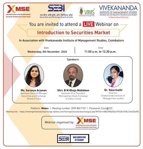 Awareness Initiatives | Investors | Metropolitan Stock Exchange of ...