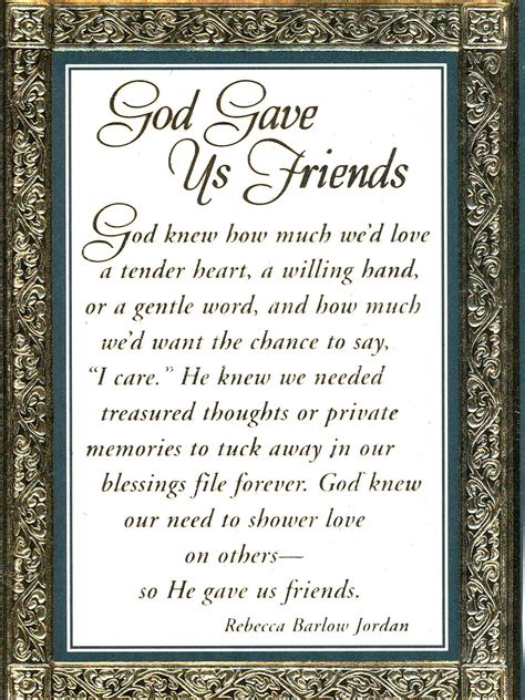 God Gave Us Friends