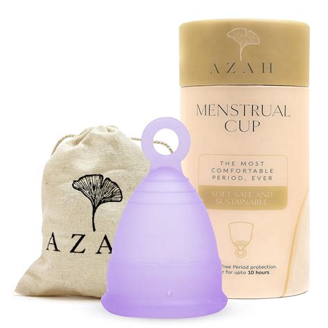 Azah Menstrual Cup for Women (Size Medium) | with integrated pull-out ...