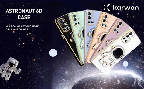 KARWAN®️ 3D Astronaut with Folding Stand Back Cover Case Compatible for ...