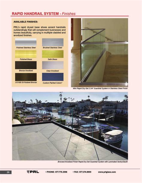 PRL Glass Systems, Inc., Catalogs, 2021 Railing Systems | ARCAT