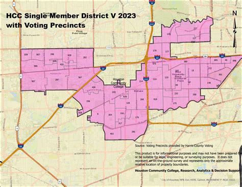 Single Member District V Map with precincts | Houston City College (HCC ...